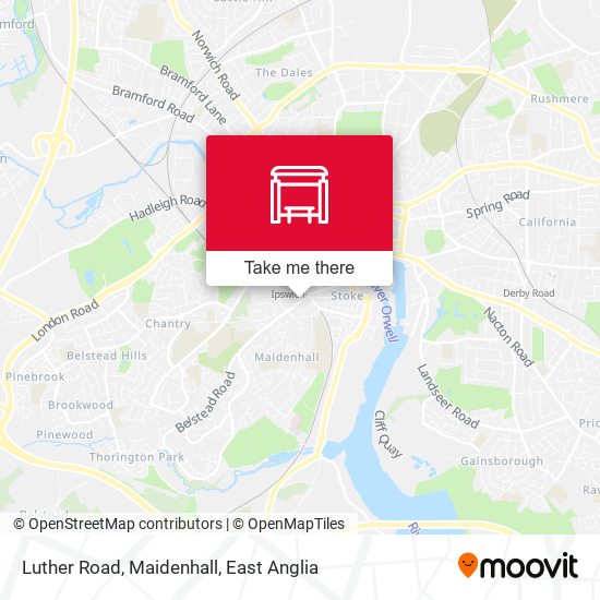 Luther Road, Maidenhall map