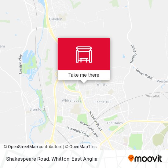 Shakespeare Road, Whitton map