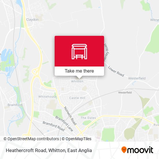 Heathercroft Road, Whitton map