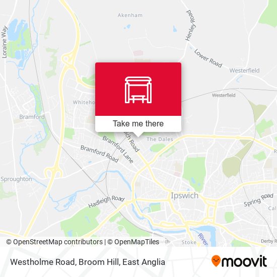 Westholme Road, Broom Hill map