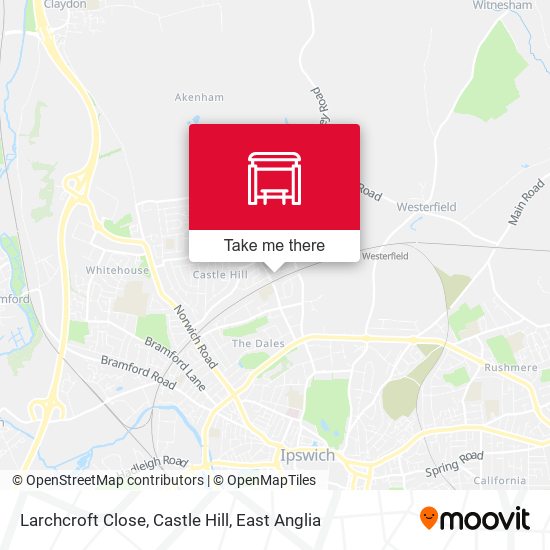 Larchcroft Close, Castle Hill map