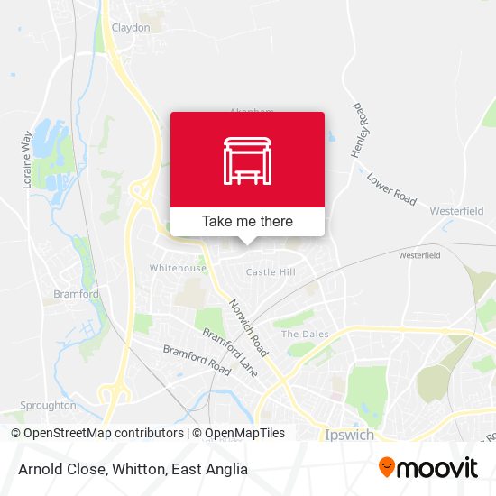 Arnold Close, Whitton map