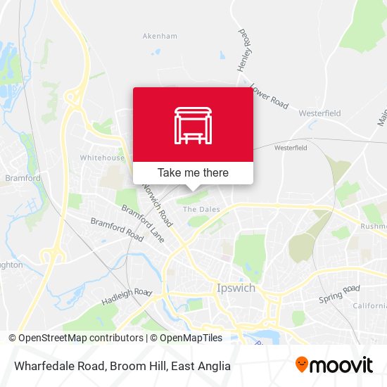 Wharfedale Road, Broom Hill map