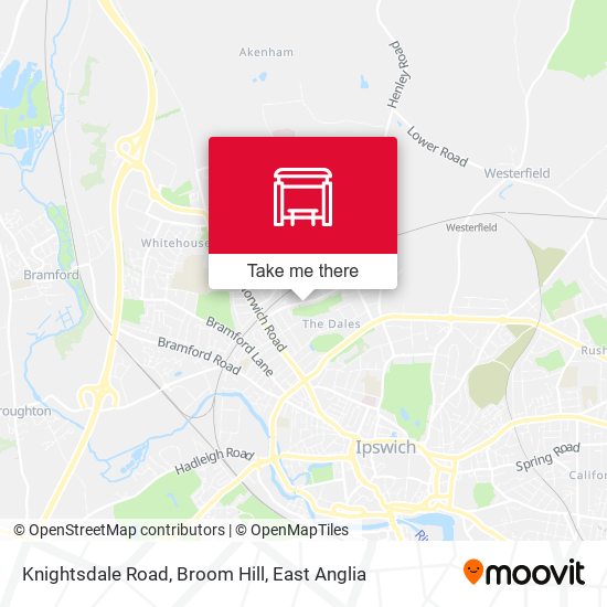 Knightsdale Road, Broom Hill map