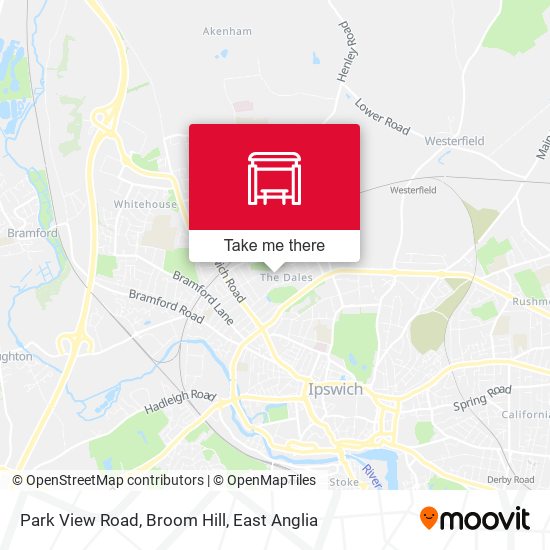 Park View Road, Broom Hill map
