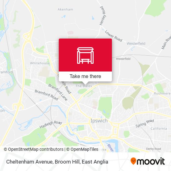 Cheltenham Avenue, Broom Hill map