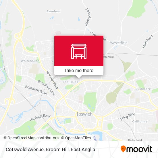 Cotswold Avenue, Broom Hill map