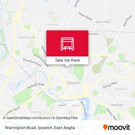 Warrington Road, Ipswich map