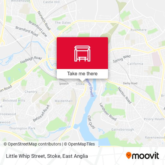 Little Whip Street, Stoke map