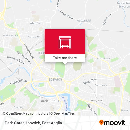 Park Gates, Ipswich map