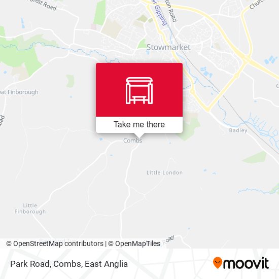 Park Road, Combs map