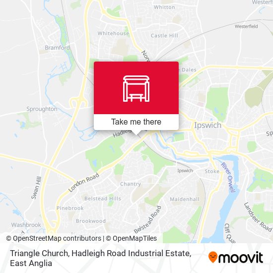 Triangle Church, Hadleigh Road Industrial Estate map
