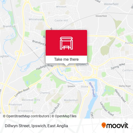 Dillwyn Street, Ipswich map