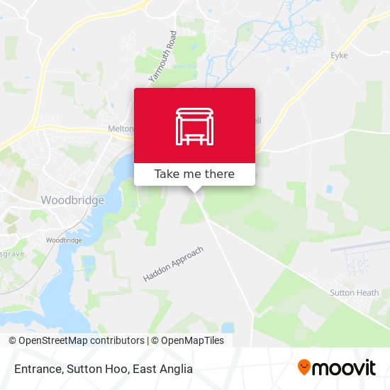 Entrance, Sutton Hoo map