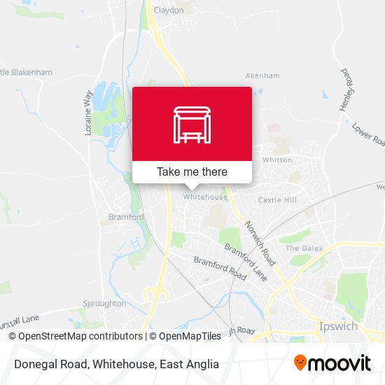 Donegal Road, Whitehouse map