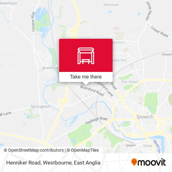 Henniker Road, Westbourne map