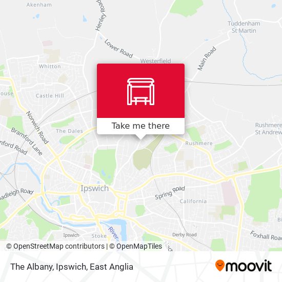 The Albany, Ipswich map