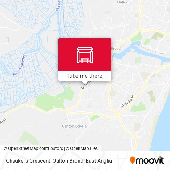 Chaukers Crescent, Oulton Broad map