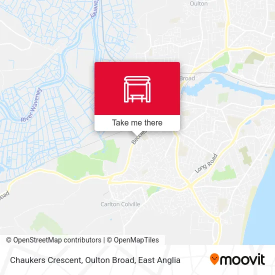 Chaukers Crescent, Oulton Broad map