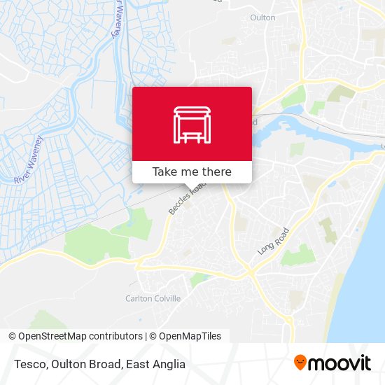 Tesco, Oulton Broad map