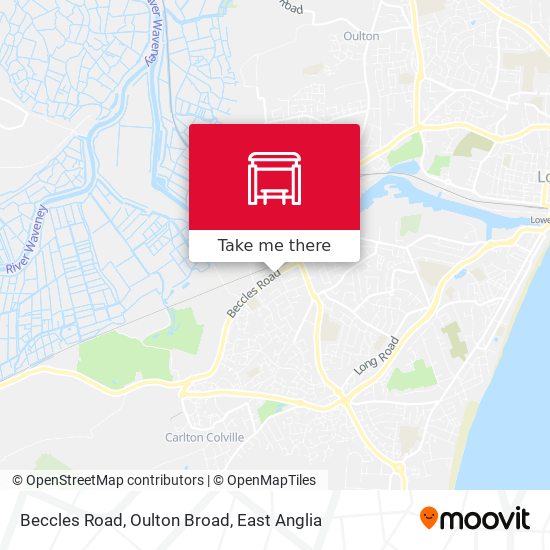 Beccles Road, Oulton Broad map