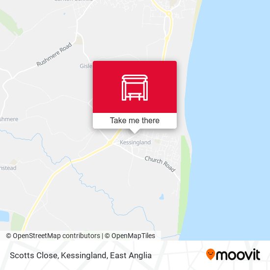 Scotts Close, Kessingland map
