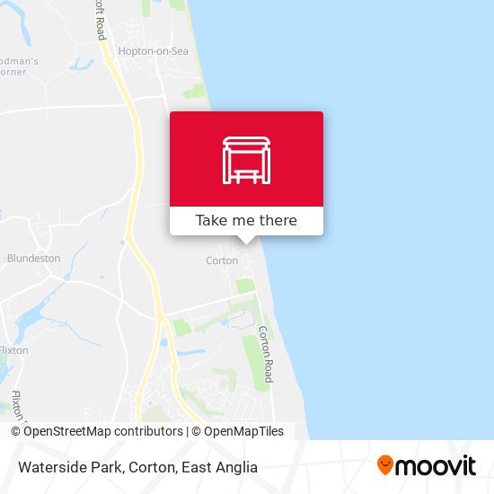 Waterside Park, Corton map