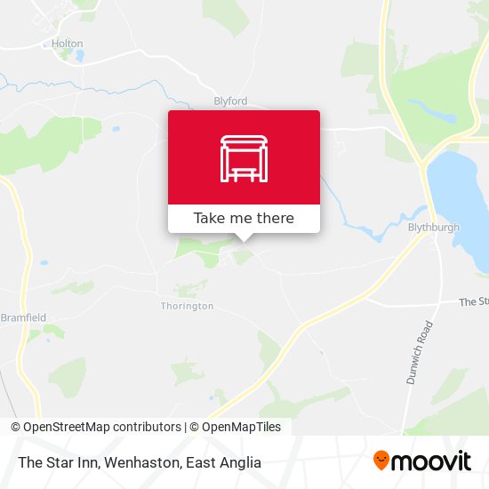 The Star Inn, Wenhaston map