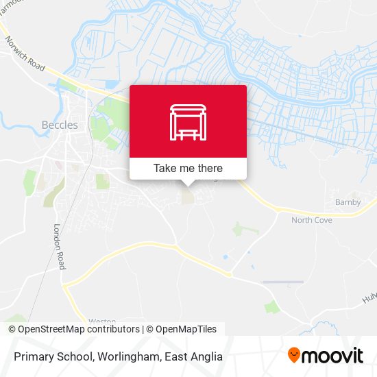 Primary School, Worlingham map