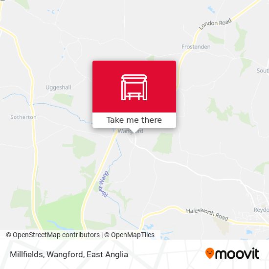 Millfields, Wangford map
