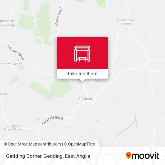 Gedding Corner, Gedding map