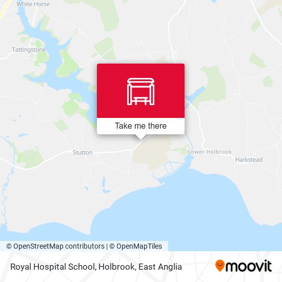 Royal Hospital School, Holbrook map