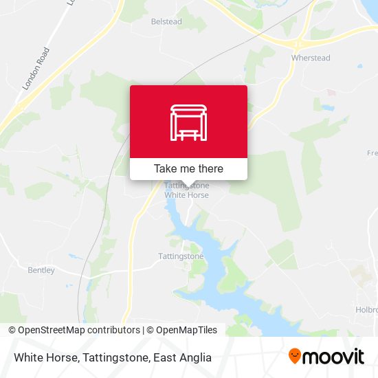 White Horse, Tattingstone map