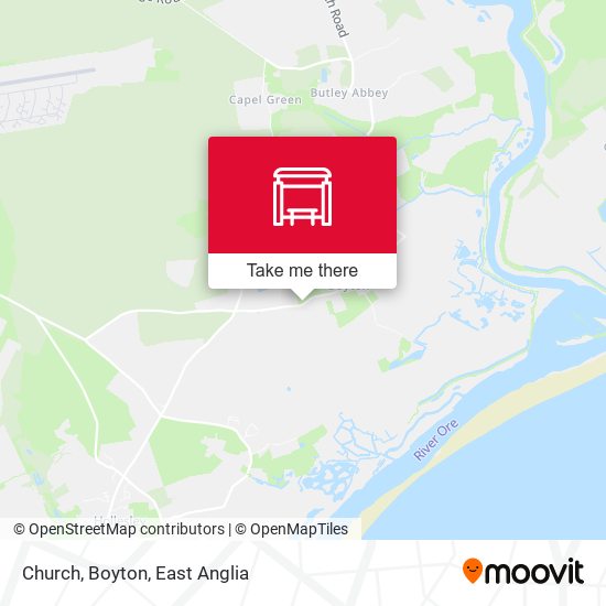 Church, Boyton map