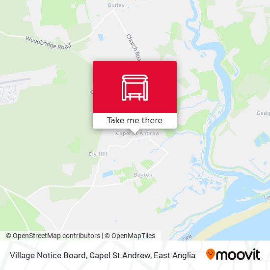 Village Notice Board, Capel St Andrew map