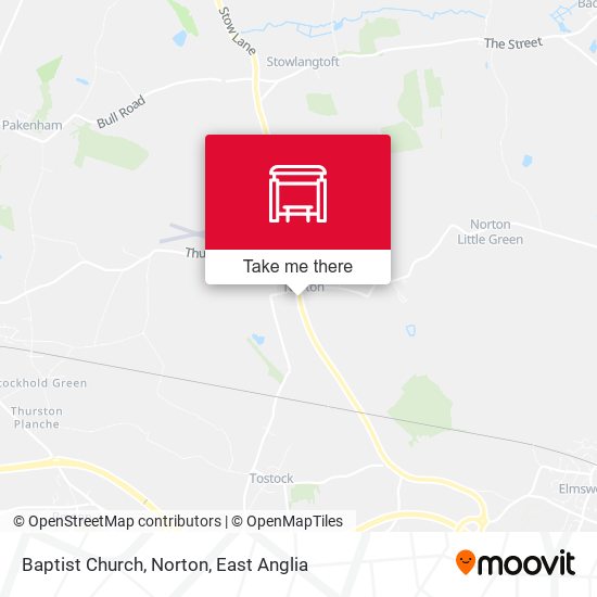 Baptist Church, Norton map