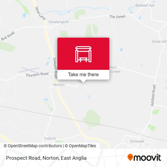 Prospect Road, Norton map