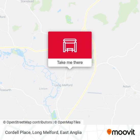 Cordell Place, Long Melford map