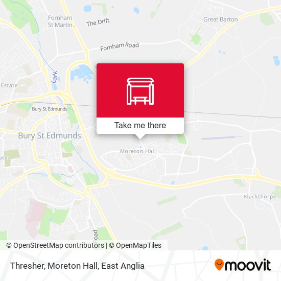 Thresher, Moreton Hall map