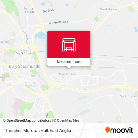 Thresher, Moreton Hall map