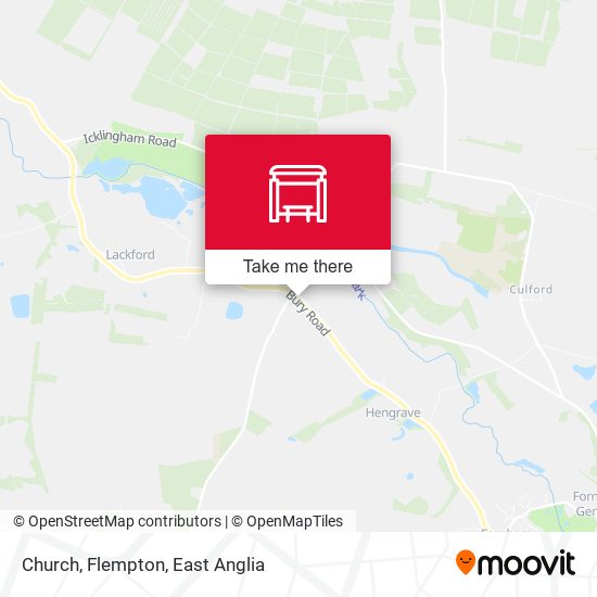 Church, Flempton map