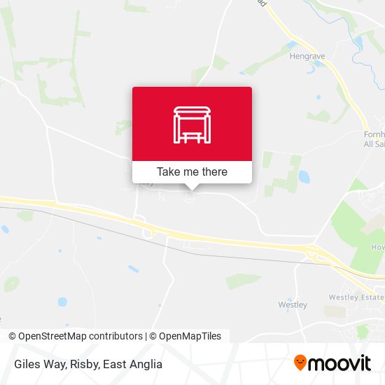 Giles Way, Risby map