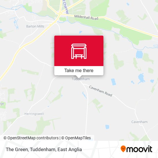 The Green, Tuddenham map