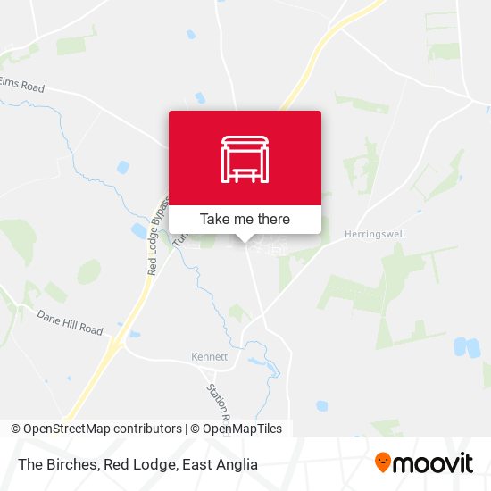 The Birches, Red Lodge map