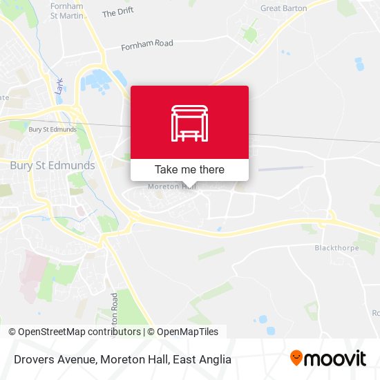 Drovers Avenue, Moreton Hall map