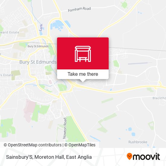 Sainsbury'S, Moreton Hall map