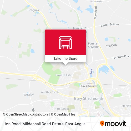 Ion Road, Mildenhall Road Estate map