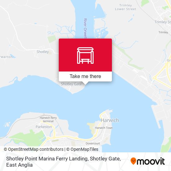 Shotley Point Marina Ferry Landing, Shotley Gate map