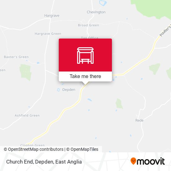 Church End, Depden map