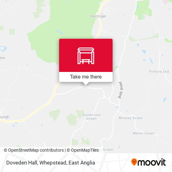 Doveden Hall, Whepstead map